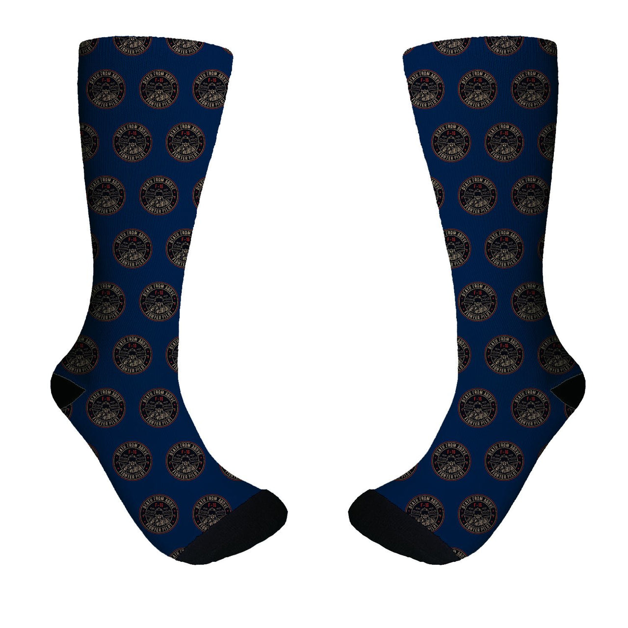 Fighting Falcon F16 - Death From Above Designed Socks