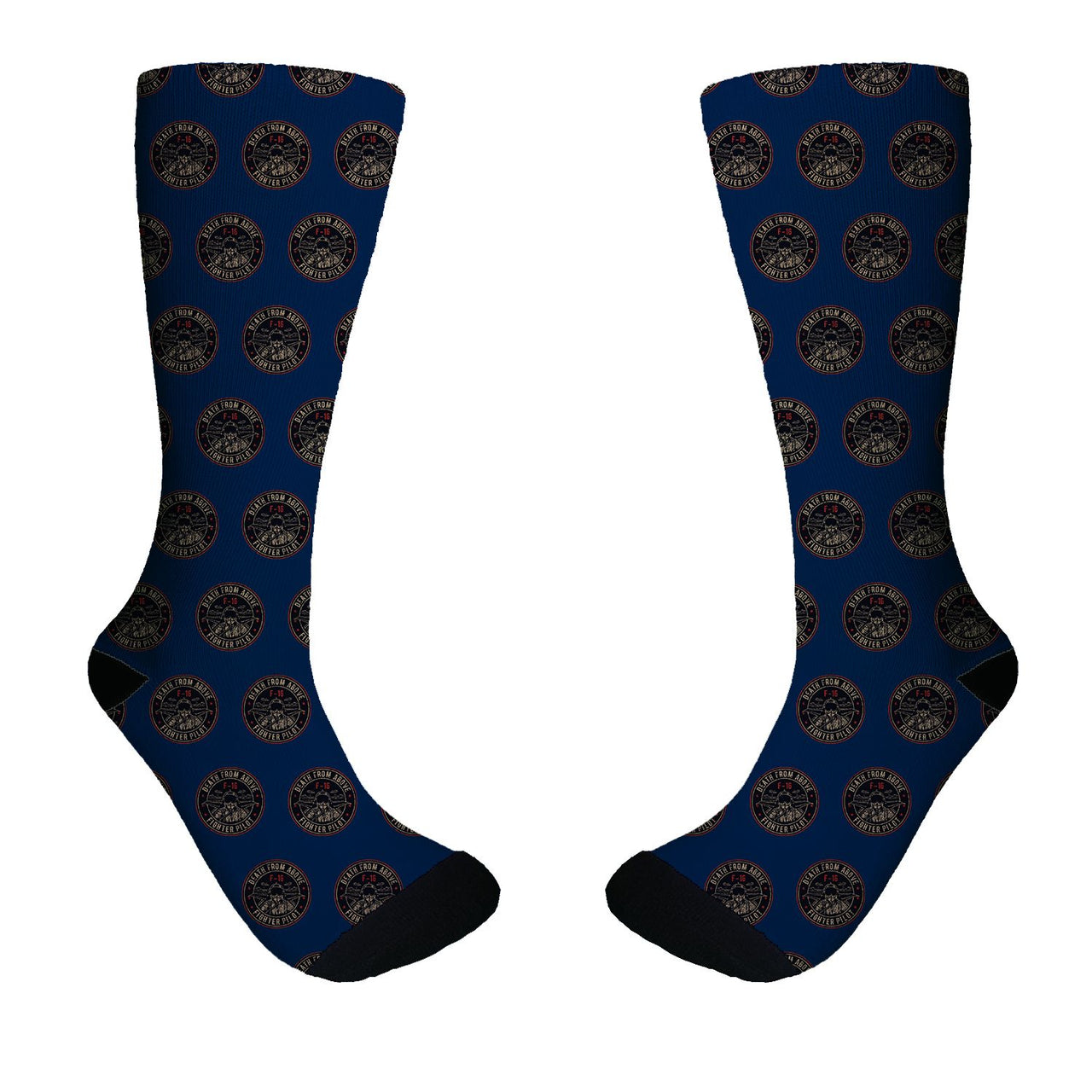 Fighter Jet 16 - Death From Above Designed Socks