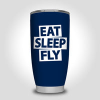 Thumbnail for Eat Sleep Fly Designed Tumbler Travel Mugs