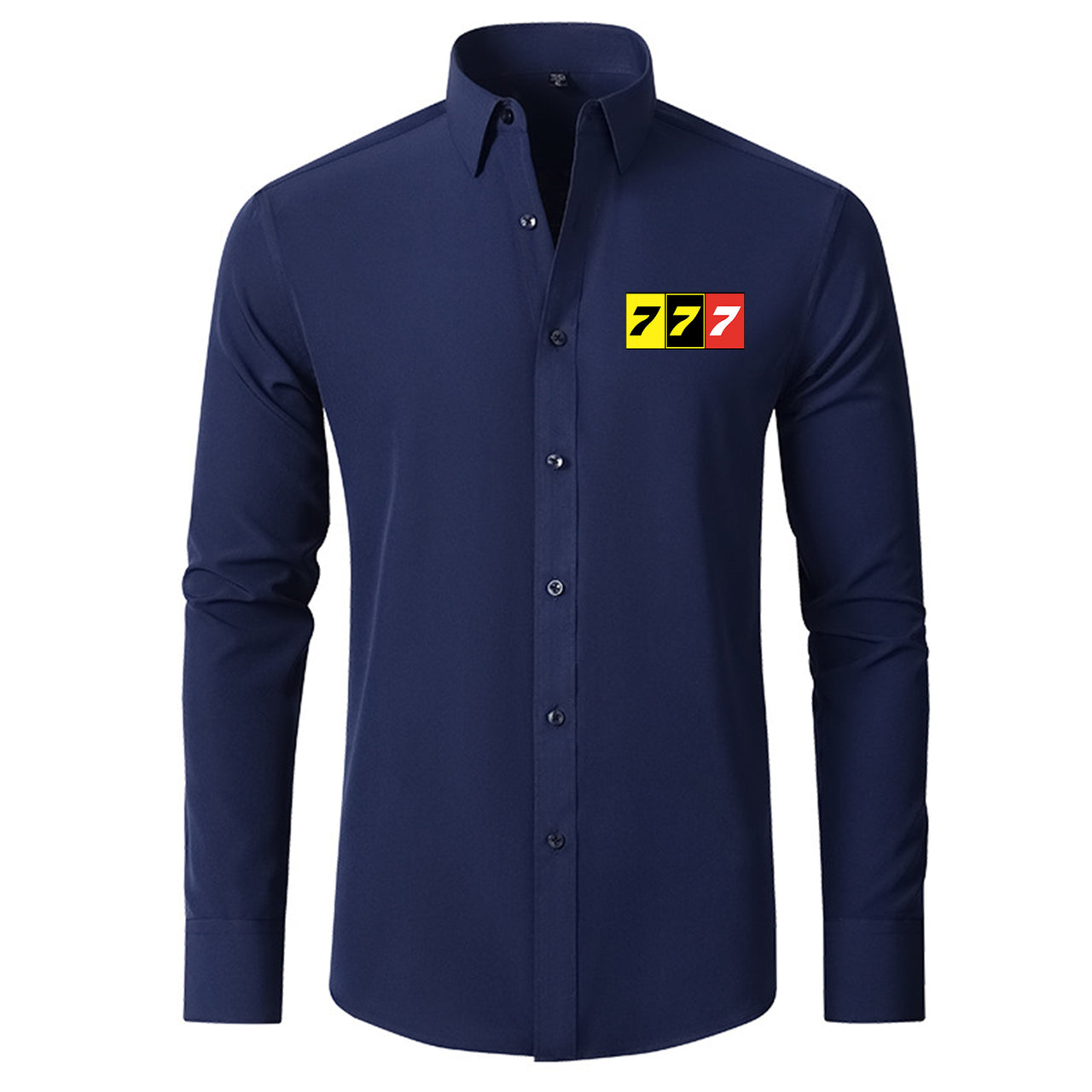 Flat Colourful 777 Designed Long Sleeve Shirts