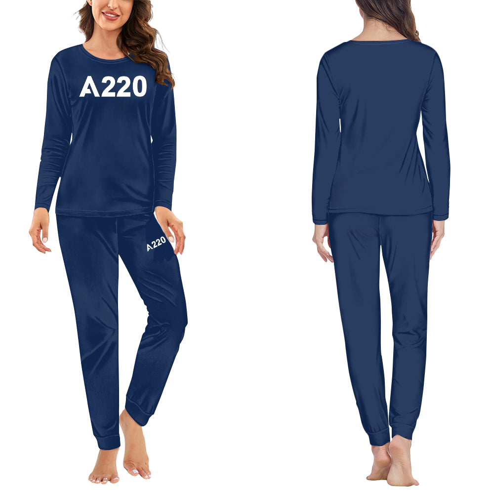 A220 Flat Text Designed Women Pijamas