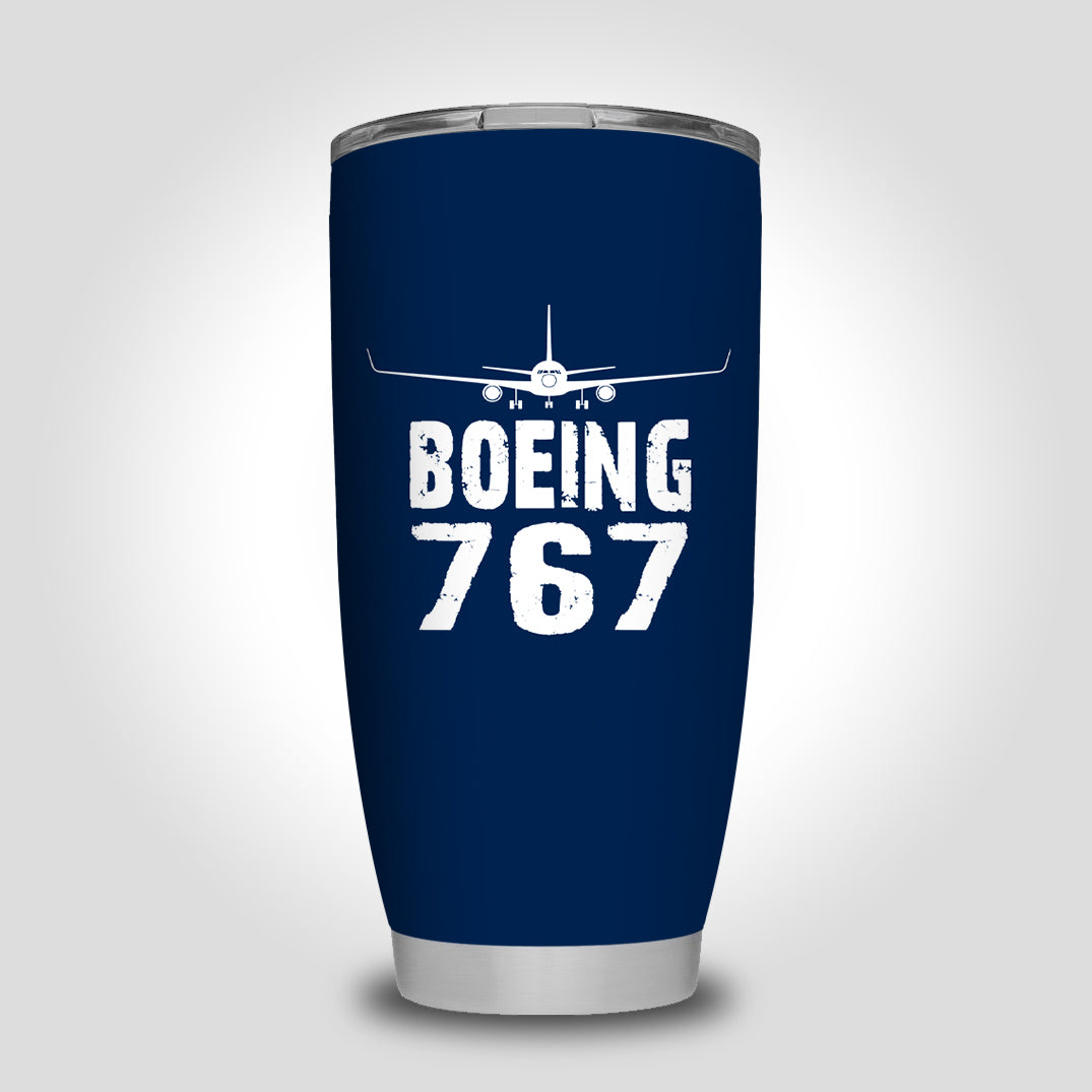 Boeing 767 & Plane Designed Tumbler Travel Mugs