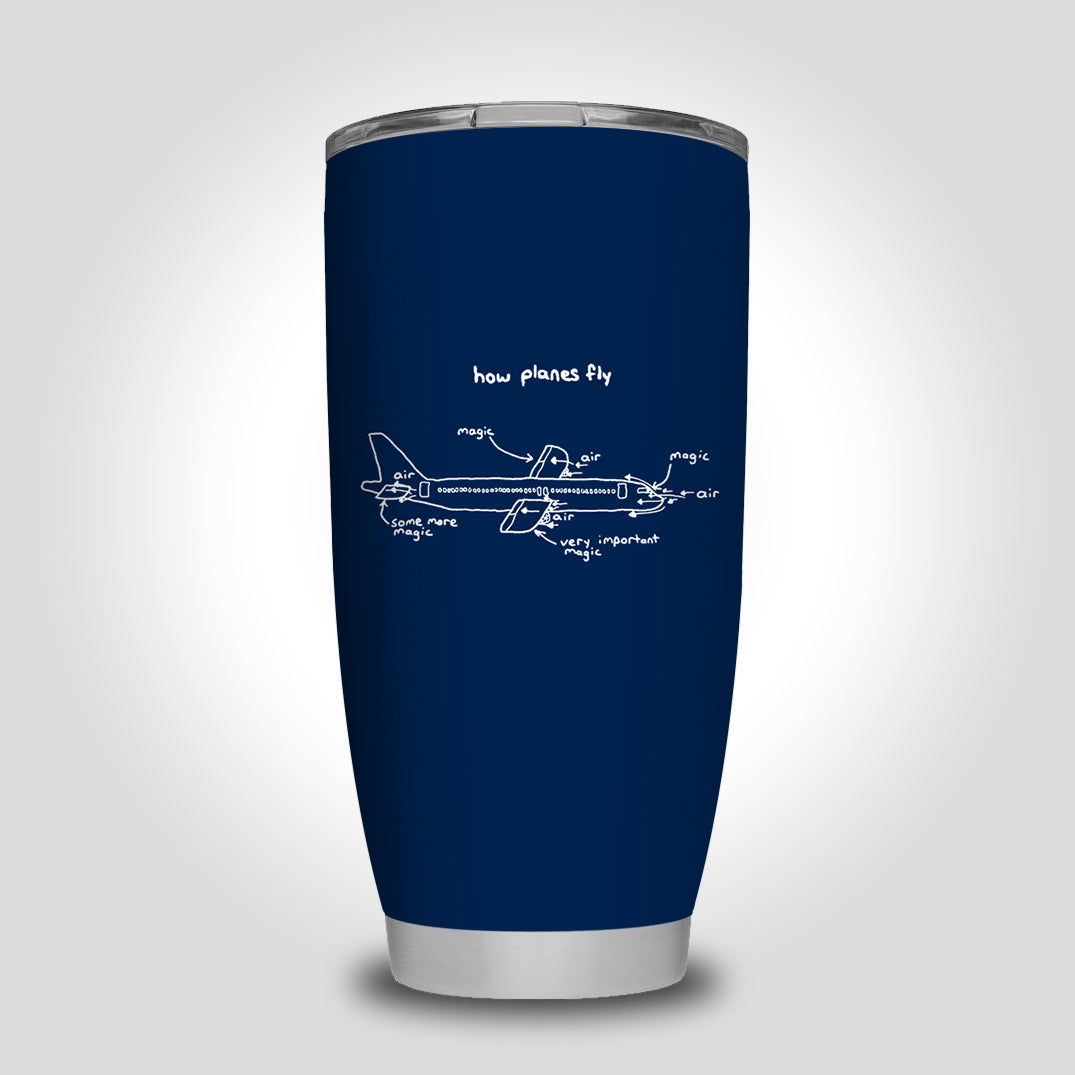 How Planes Fly Designed Tumbler Travel Mugs