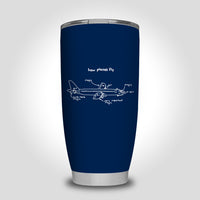 Thumbnail for How Planes Fly Designed Tumbler Travel Mugs