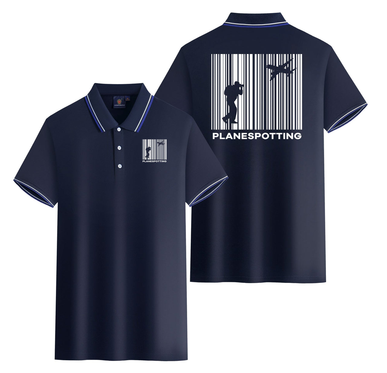 Planespotting Designed Stylish Polo T-Shirts (Double-Side)