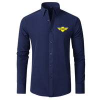 Thumbnail for Born To Fly & Badge Designed Long Sleeve Shirts