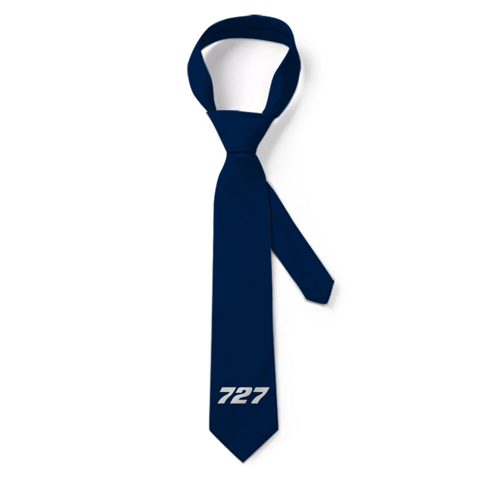 727 Flat Text Designed Ties