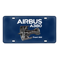 Thumbnail for Airbus A380 & Trent 900 Engine Designed Metal (License) Plates