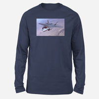 Thumbnail for Fighting Falcon F35 Captured in the Air Designed Long-Sleeve T-Shirts