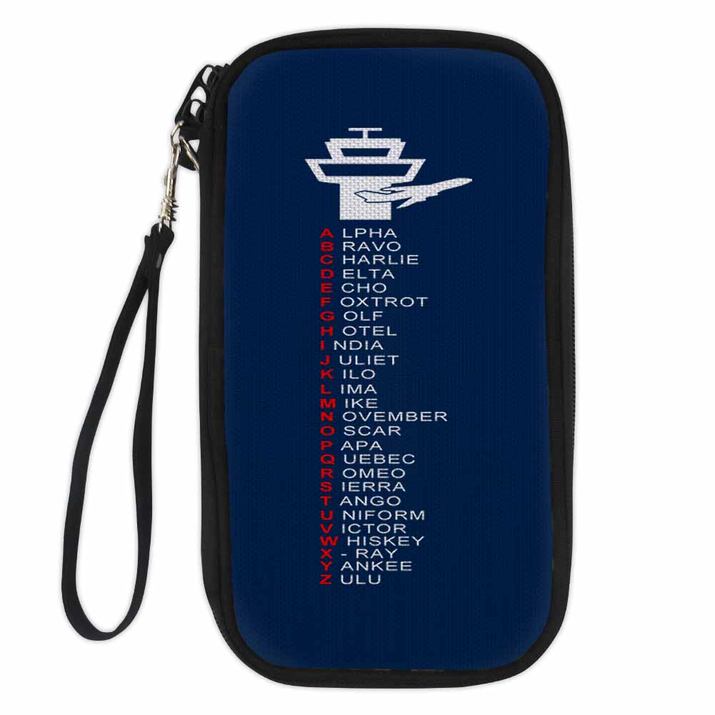 Aviation Alphabet Designed Travel Cases & Wallets
