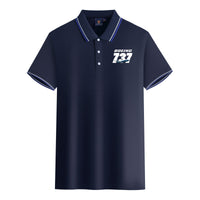 Thumbnail for Super Boeing 737+Text Designed Stylish Polo T-Shirts