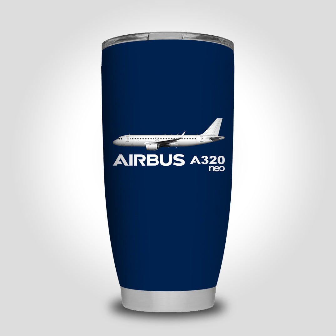 The Airbus A320Neo Designed Tumbler Travel Mugs