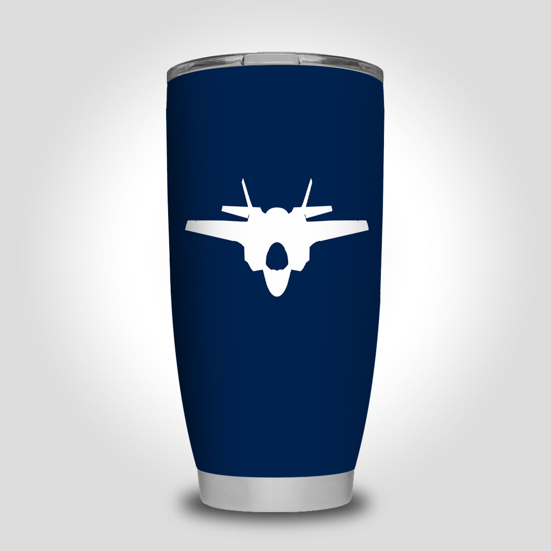 Lockheed Martin F-35 Lightning II Silhouette Designed Tumbler Travel Mugs