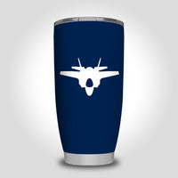 Thumbnail for Lockheed Martin F-35 Lightning II Silhouette Designed Tumbler Travel Mugs