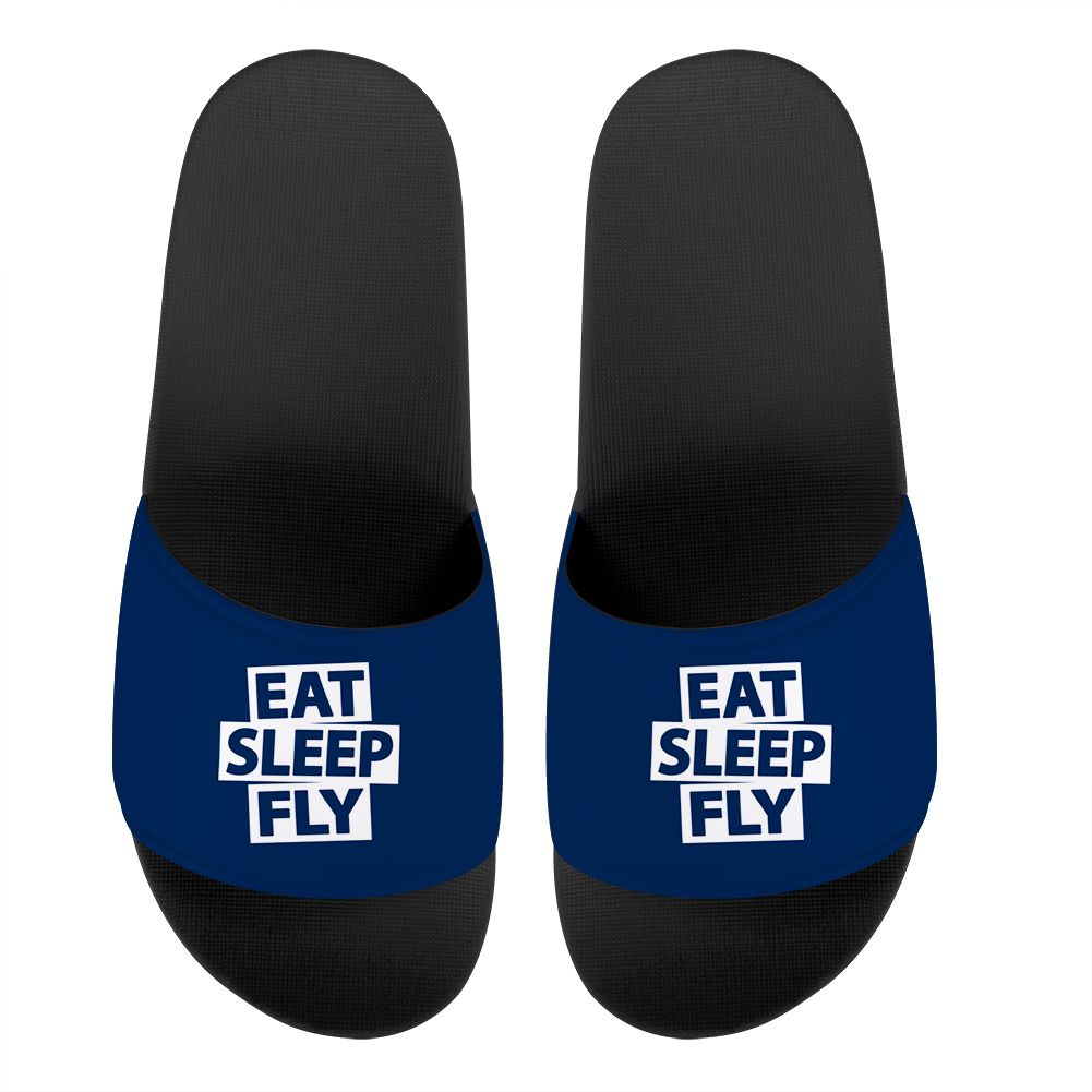 Eat Sleep Fly Designed Sport Slippers