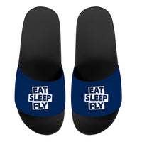Thumbnail for Eat Sleep Fly Designed Sport Slippers