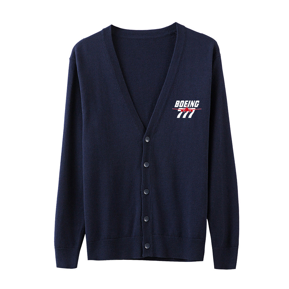 Amazing Boeing 777 Designed Cardigan Sweaters