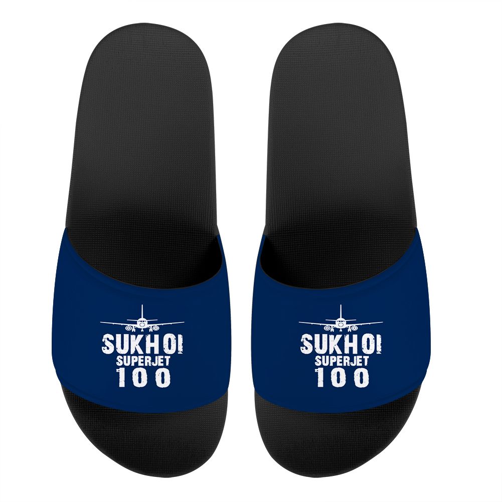 Sukhoi Superjet 100 & Plane Designed Sport Slippers