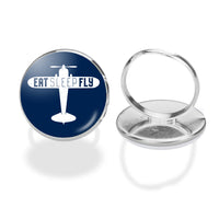 Thumbnail for Eat Sleep Fly & Propeller Designed Rings