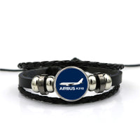 Thumbnail for The Airbus A310 Designed Leather Bracelets