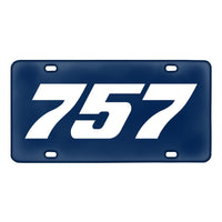 Thumbnail for 757 Flat Text Designed Metal (License) Plates