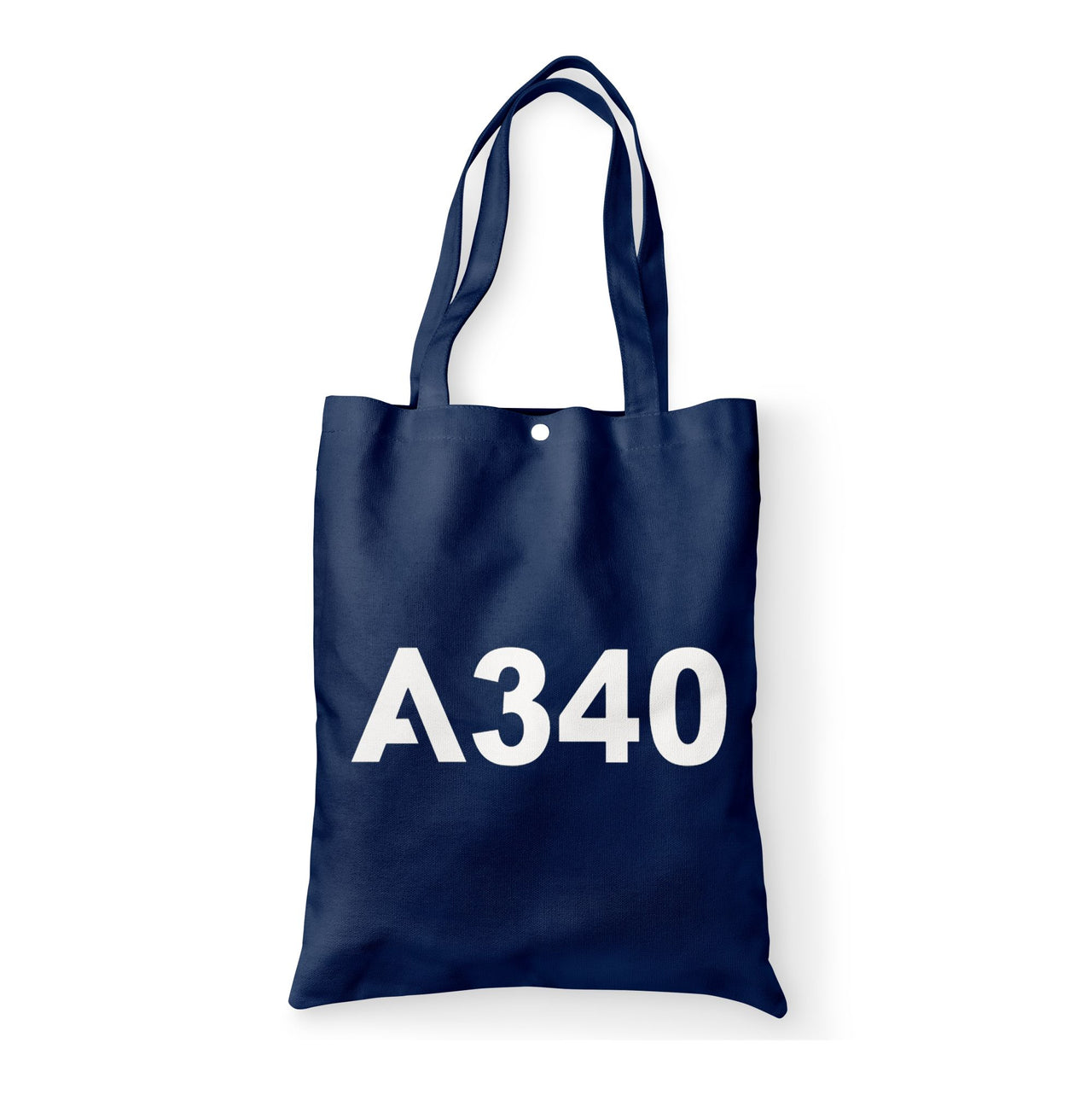 A340 Flat Text Designed Tote Bags