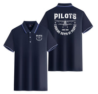 Thumbnail for Pilots Looking Down at People Since 1903 Designed Stylish Polo T-Shirts (Double-Side)