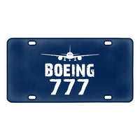 Thumbnail for Boeing 777 & Plane Designed Metal (License) Plates
