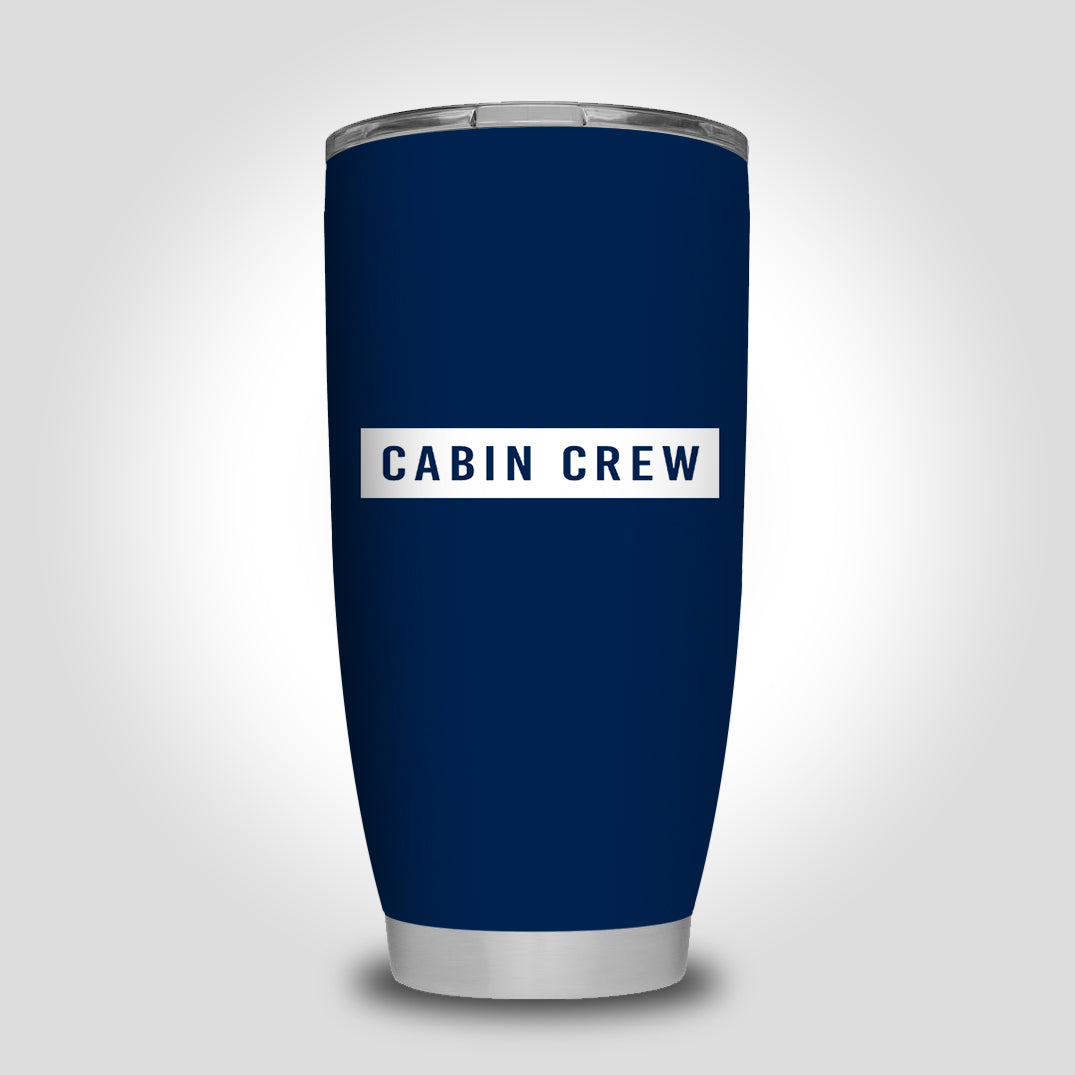 Cabin Crew Text Designed Tumbler Travel Mugs