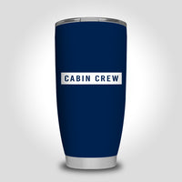 Thumbnail for Cabin Crew Text Designed Tumbler Travel Mugs