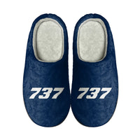 Thumbnail for 737 Flat Text Designed Cotton Slippers