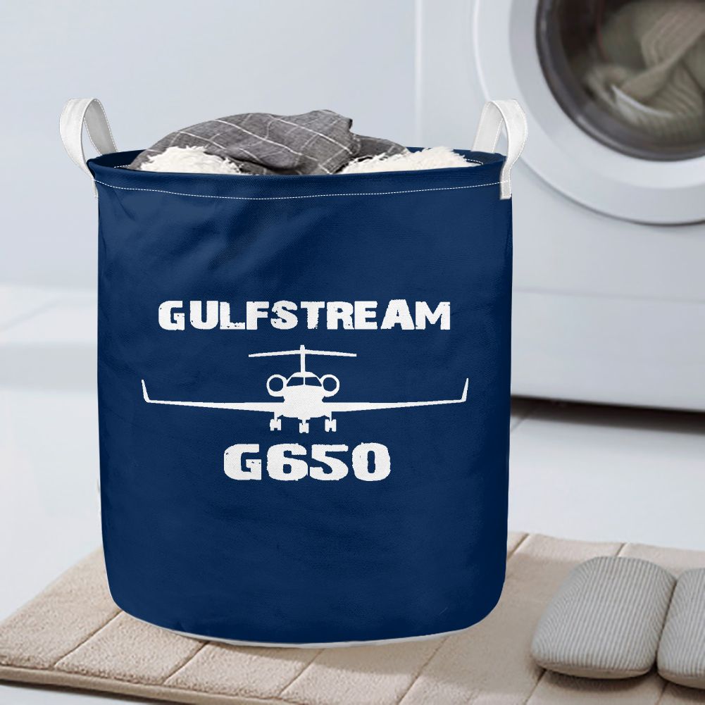 Gulfstream G650 & Plane Designed Laundry Baskets