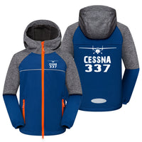 Thumbnail for Cessna 337 & Plane Designed Children Polar Style Jackets