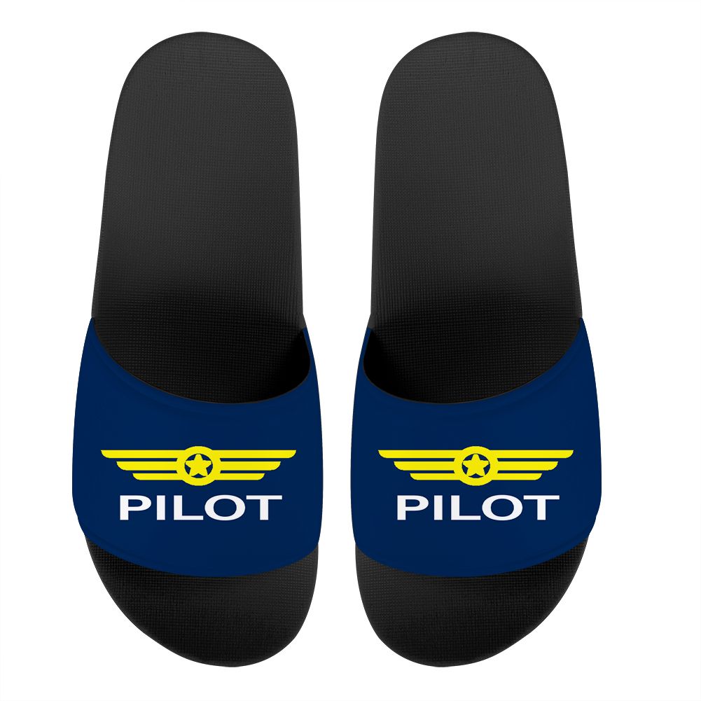 Pilot & Badge Designed Sport Slippers