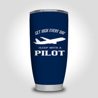 Thumbnail for Get High Every Day Sleep With A Pilot Designed Tumbler Travel Mugs