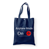 Thumbnail for Airplane Mode On Designed Tote Bags