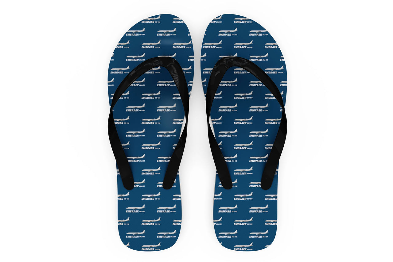 The Embraer ERJ-190 Designed Slippers (Flip Flops)