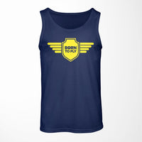 Thumbnail for Born To Fly & Badge Designed Tank Tops