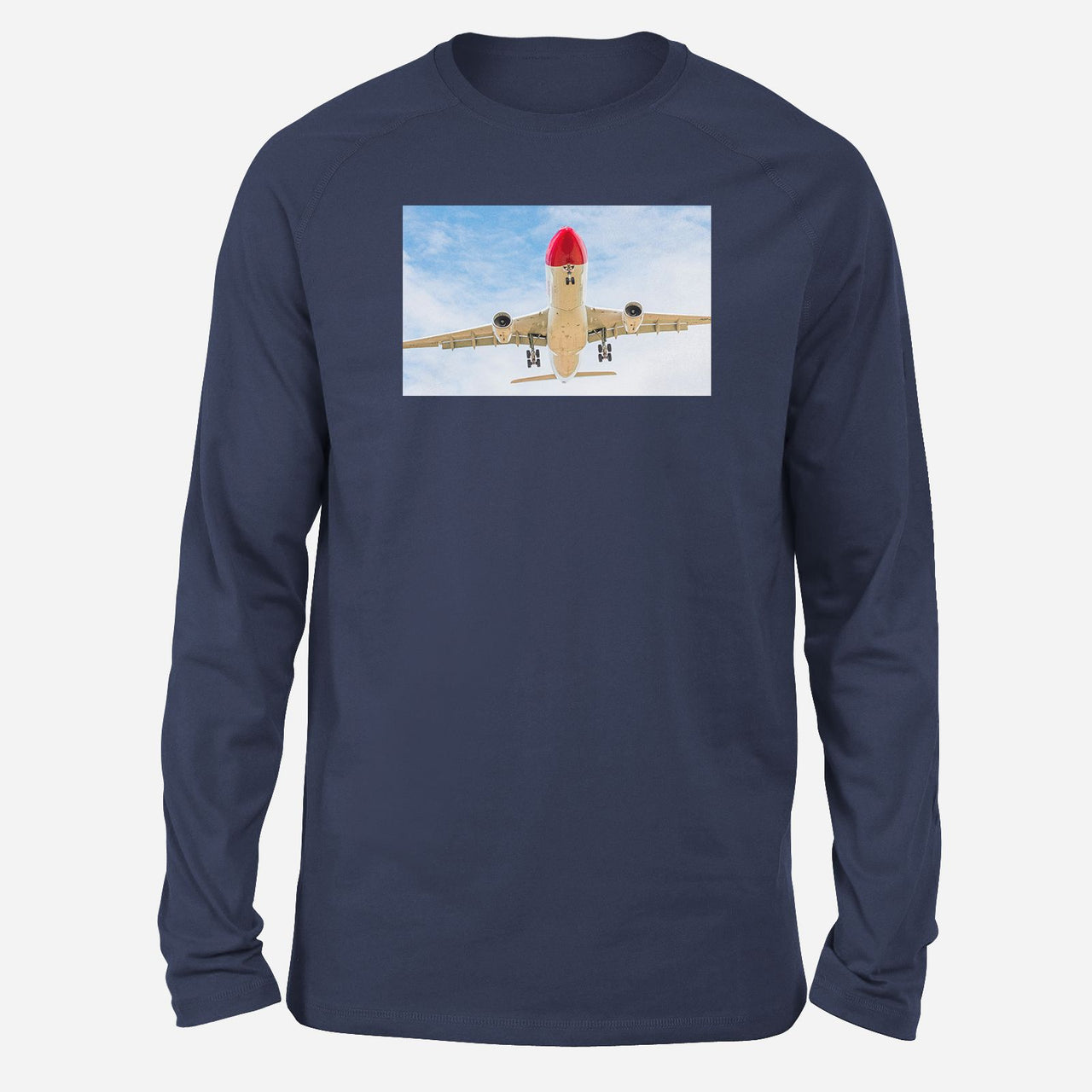Beautiful Airbus A330 on Approach Designed Long-Sleeve T-Shirts