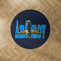 Thumbnail for Antonov AN-225 (24) Designed Carpet & Floor Mats (Round)