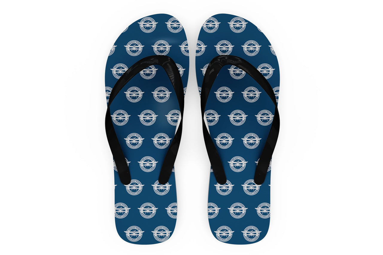 Ready for Departure Designed Slippers (Flip Flops)