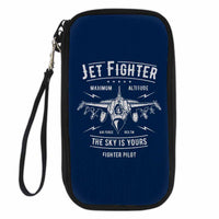 Thumbnail for Jet Fighter - The Sky is Yours Designed Travel Cases & Wallets