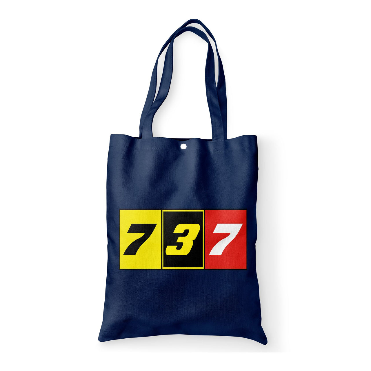 Flat Colourful 737 Designed Tote Bags
