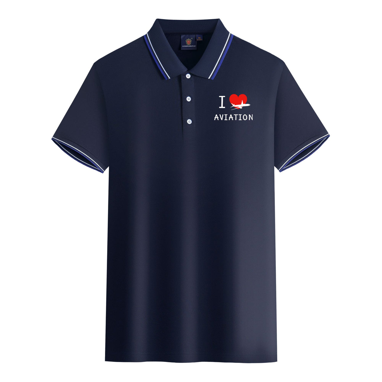I Love Aviation Designed Stylish Polo T-Shirts