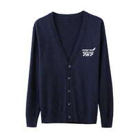 Thumbnail for The Boeing 757 Designed Cardigan Sweaters