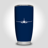 Thumbnail for Embraer E-190 Silhouette Plane Designed Tumbler Travel Mugs
