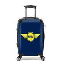 Thumbnail for Born To Fly & Badge Designed Cabin Size Luggages