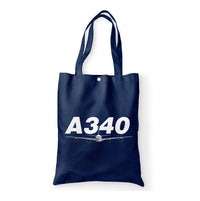 Thumbnail for Super Airbus A340 Designed Tote Bags