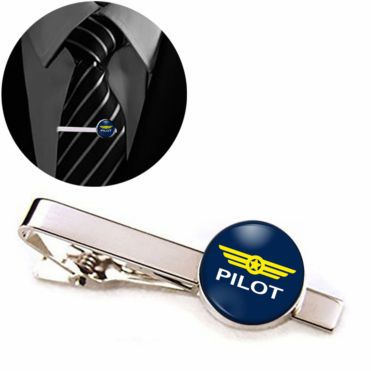 Pilot & Badge Designed Tie Clips