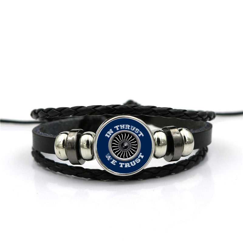 In Thrust We Trust (Vol 2) Designed Leather Bracelets
